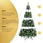 Tinseltown Christmas Tree 2.4M 8FT Snowy Xmas Decorations Home Decor Green 1400 tips - Image 5