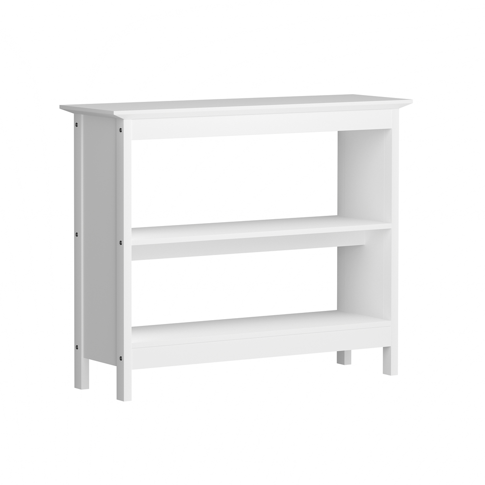 CST-VJ-FIND-F8-WH-01 Oikiture 3-Tier Console Table Open Shelf Wooden White - Image 1