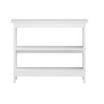 Oikiture 3-Tier Console Table Open Shelf Wooden White - Image 6