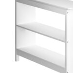 Oikiture 3-Tier Console Table Open Shelf Wooden White - Image 7