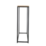 Oikiture Console Table Wooden Tabletop Black&Wood - Image 5