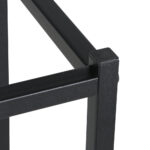 Oikiture Console Table Wooden Tabletop Black&Wood - Image 8