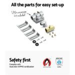 Devanti Gas Cooktop 90cm 5 Burner Silvir - Image 6