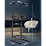 Finex Chin Up Tower Weight Bench Push Pull Up Knee Raise - Image 3