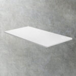 Oikiture Standing Desk Top with Drilled Hole White 140x70cm - Image 2