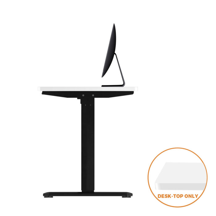 Oikiture Standing Desk Top with Drilled Hole White 140x70cm - Image 6