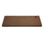 Oikiture Standing Desk Top with Drilled Hole Walnut 150x75cm