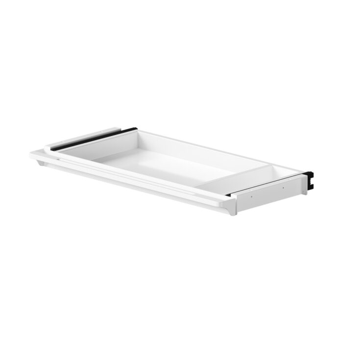 Oikiture Under Desk Drawer Pull-Out Drawer Sliding Tray White - Image 7