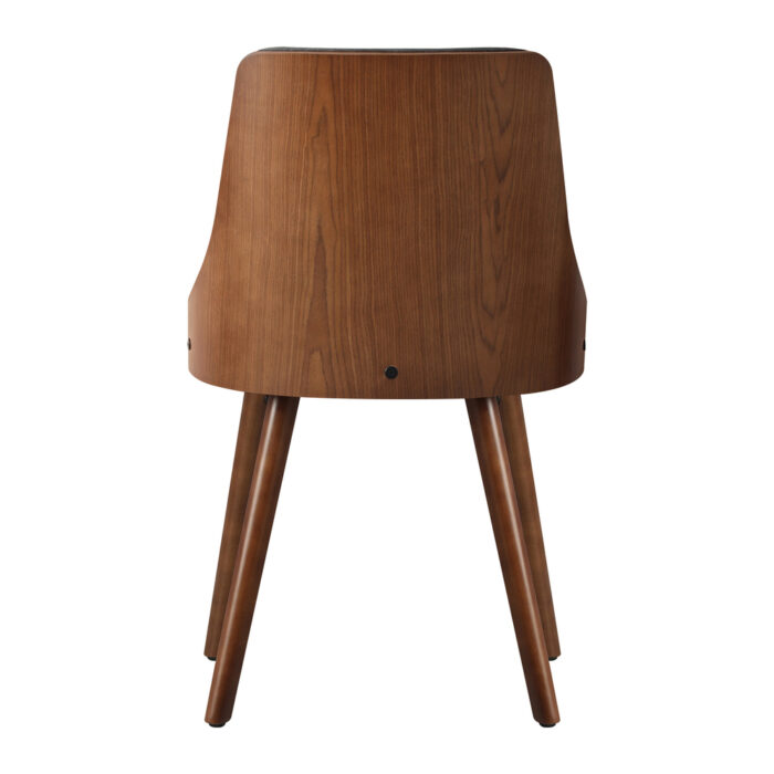 Oikiture Dining Chairs Wooden Faux Leather Seatx2 Grey - Image 7