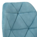 Oikiture Dining Chairs Set of 8 Velvet Blue - Image 5