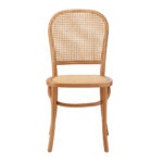 Oikiture 6PCS Dining Chairs Wooden Chairs Rattan Natural - Image 2
