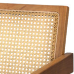 Oikiture 6x Dining Chairs Rattan Chair Wooden Walnut - Image 2