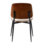 Oikiture 8x Dining Chairs Retro PU Leather Solid Wood Metal Leg White - Image 3