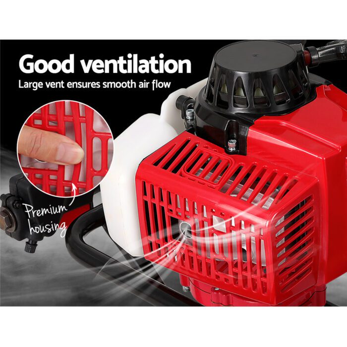Giantz Post Hole Digger Motor Only Engine Petrol Red - Image 5