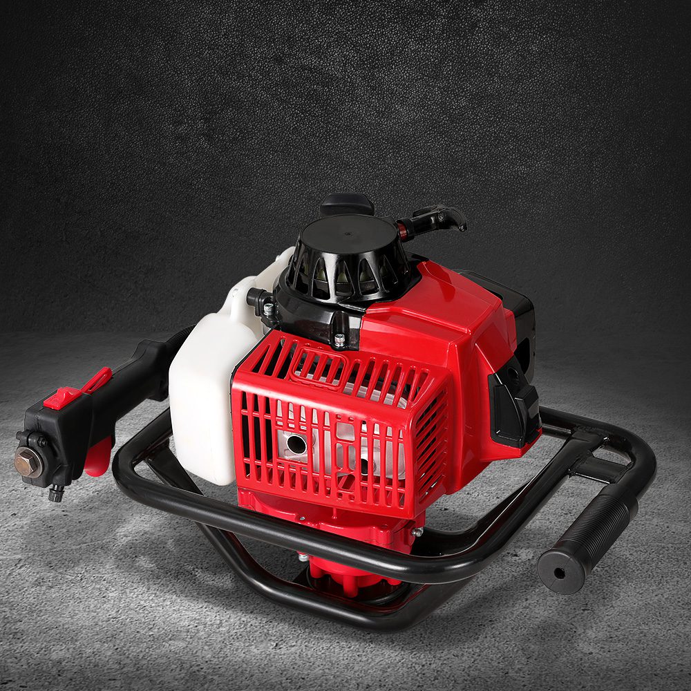 DI-EE-OV-N-RDBK-67974-06 Giantz Post Hole Digger Motor Only Engine Petrol Red - Image 1