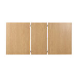 Oikiture 160cm Extendable Dining Table with 6x Hans Wegner Dining Chairs Natural - Image 4