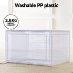 Artiss Shoe Box Rack DIY Set of 2 Stackable Magnetic Door - Image 5