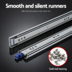 Giantz 2x Drawer Slides Heavy Duty Full Extension Locking 1150-2300mm Length - Image 6