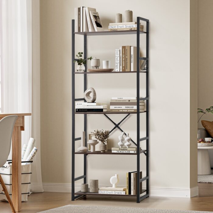 Oikiture Display Shelf 5-Tier Shelves Stand Rack 60CM - Image 3