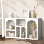 Oikiture Display Cabinet with 6 Irregular Shelves - Image 3