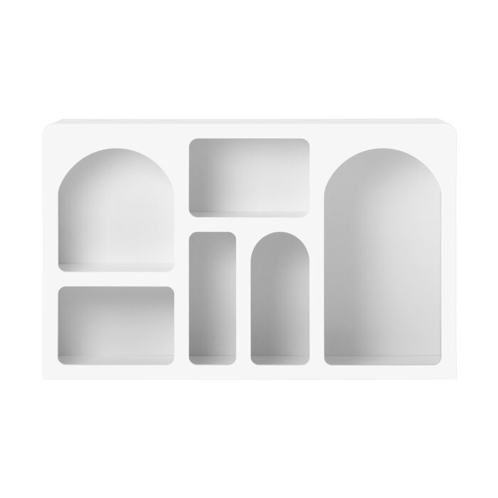 Oikiture Display Cabinet with 6 Irregular Shelves - Image 5