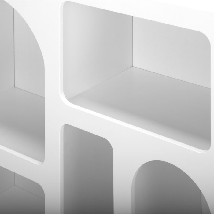 Oikiture Display Cabinet with 6 Irregular Shelves - Image 7