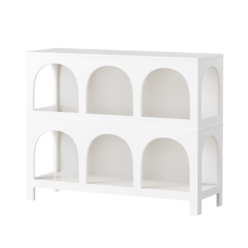 DS-ZION-6D-WH-01 Oikiture Display Shelf Storage Stand Bookshelf White - Image 1