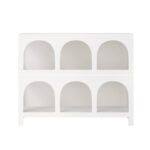 Oikiture Display Shelf Storage Stand Bookshelf White - Image 7