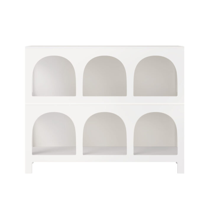 Oikiture Display Shelf Storage Stand Bookshelf White - Image 7