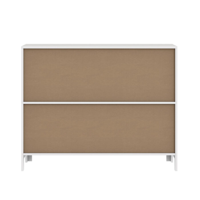 Oikiture Display Shelf Storage Stand Bookshelf White - Image 4