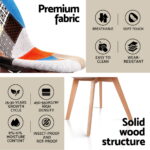 1 Artiss Dining Table and 4 Chairs Set DSW White - Image 6