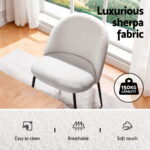 1 Artiss Dining Table and 4 Chairs Set Marble White - Image 6