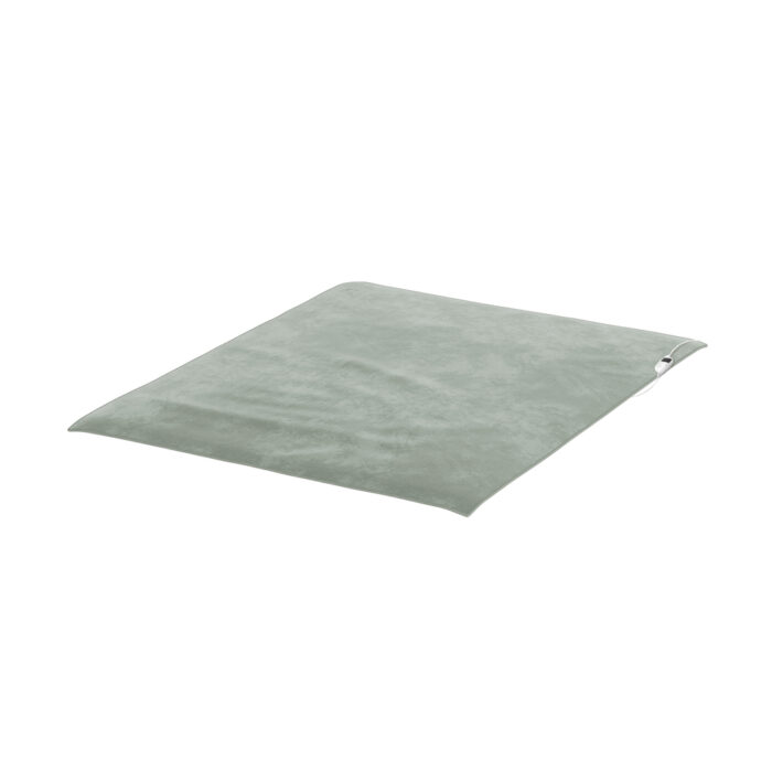 Bedra Electric Heated Blanket Washable Throw Rug Coral Fleece Light Green - Image 4