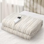 Bedra Heated Throw Rug Blanket Washable Sherpa Flannel - Image 8