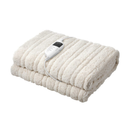 Bedra Heated Throw Rug Blanket Washable Sherpa Flannel