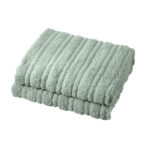 Bedra Electric Heated Blanket Washable Throw Rug Sherpa Coral Fleece Green - Image 2