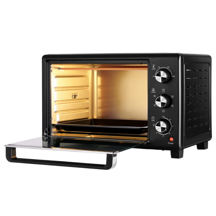 Devanti 30L Convection Oven Electric Fryer Ovens 1600W - Image 4