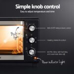 Devanti 30L Convection Oven Electric Fryer Ovens 1600W - Image 6