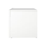 Oikiture TV Stand Cabinet Entertainment Unit RGB LED Gloss 130cm White - Image 2