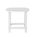 Gardeon Outdoor Coffee Side Table HDPE Desk Patio Furniture Camping Garden White - Image 3