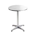 Gardeon Set of 6 Outdoor Bar Table Aluminium Round 70/110CM - Image 5