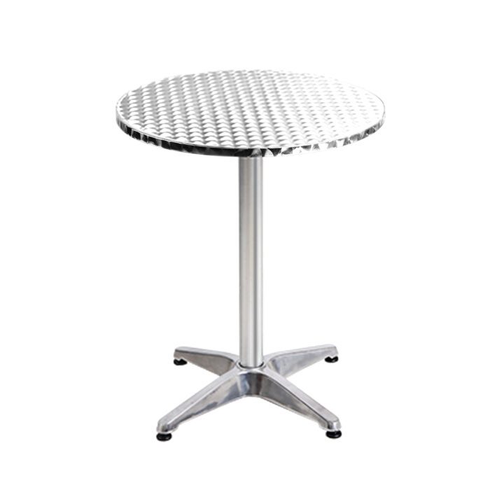 Gardeon Set of 6 Outdoor Bar Table Aluminium Round 70/110CM - Image 5