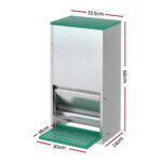 Giantz Automatic Chicken Feeder Port Coop Chick Poultry Treadle Self Opening - Image 2