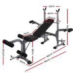 Everfit Weight Bench 8 in 1 Bench Press Adjustable Home Gym Station 200kg - Image 2