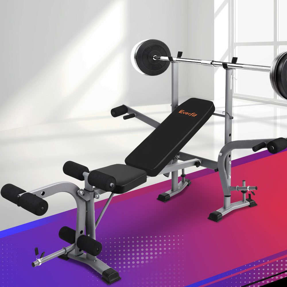 FIT-I-BENCH-M-16109-07 Everfit Weight Bench 8 in 1 Bench Press Adjustable Home Gym Station 200kg - Image 1