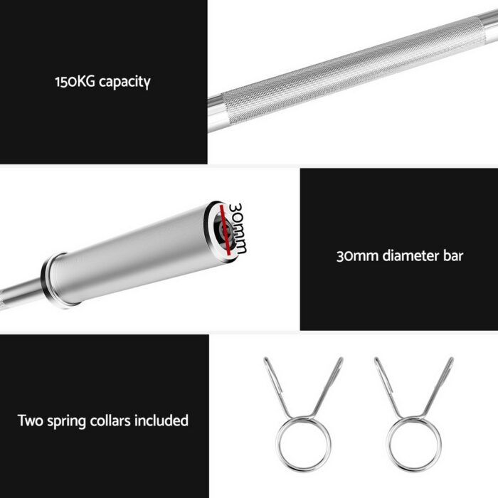 Everfit Barbell Bar Weights Lifting Dumbbells Olympic Training Bar Gym Fitness - Image 6