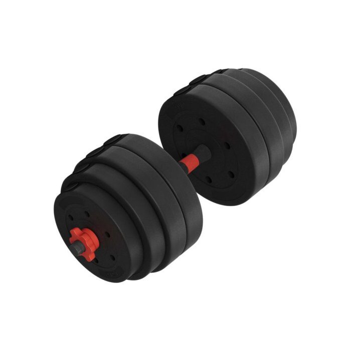 Everfit 40kg Adjustable Dumbbells Set Kettle Bell Weight Plates Barbells Gym - Image 4