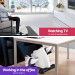 Everfit Pedal Exerciser Mini Exercise Bike Cross Trainer Under Desk Bike White - Image 4