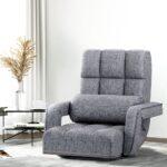 Artiss Floor Chair Lounge Sofa Swivel Grey