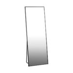 Oikiture 166x60cm Full Length Mirror Dressing Floor Mirrors Black